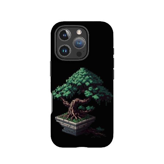 8 Bit Bonsai Tree IPhone Cases