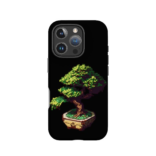 8 Bit Bonsai Tree IPhone Cases