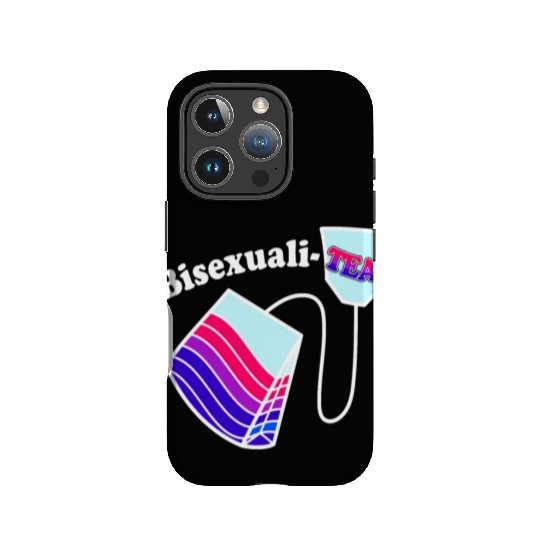 Bisexualitea Funny Bisexual Tea Bag Bi Pride Color IPhone Cases