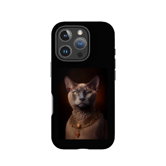 Burmese Cat Breed Portrait Royal Renaissance Anima IPhone Cases