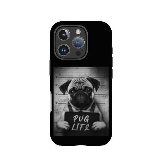 Pug Mugshot - Pug Life IPhone Cases