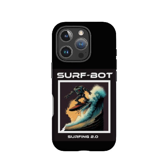 Surfing Robot 2.0 IPhone Cases
