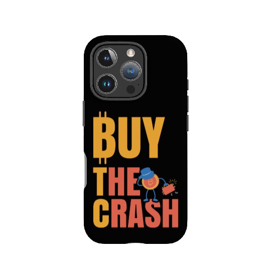 BTC Buy The Crash Crypto Bitcoin IPhone Cases