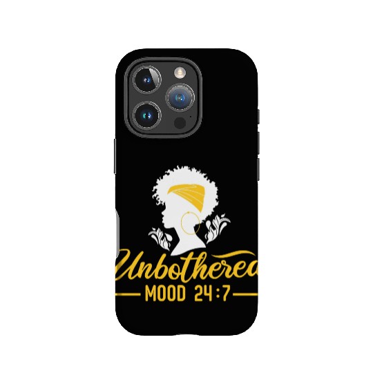 Unbothered Mood/Black Girl Magic/African American IPhone Cases