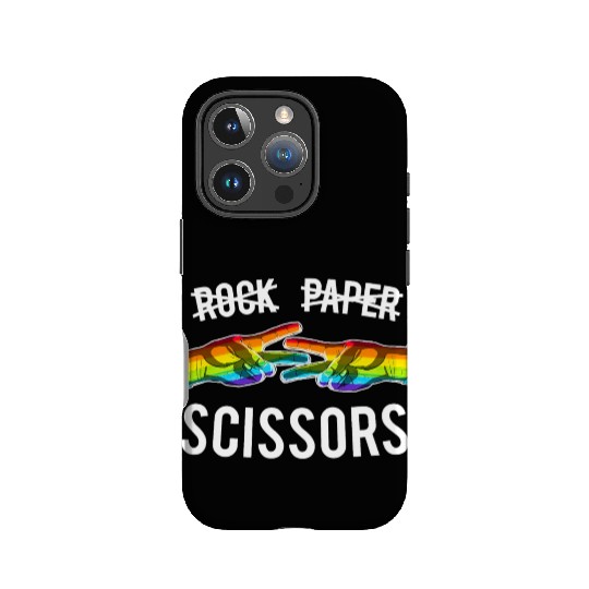 Rock Paper Scissors Lesbian Pride Rainbow LGBT IPhone Cases