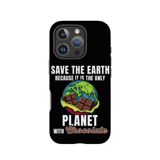 Save Planet Chocolate IPhone Cases