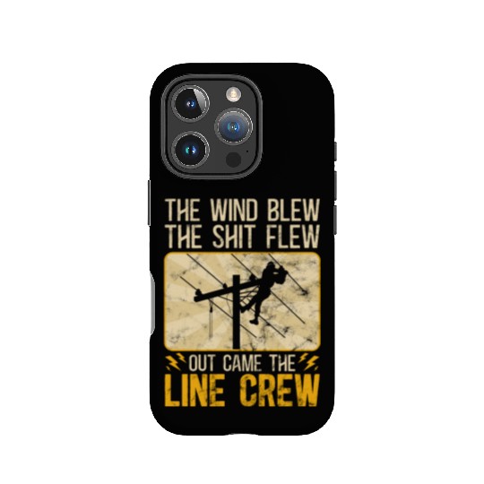 Funny Electrical Lineman Saying Thank A Lineman IPhone Cases