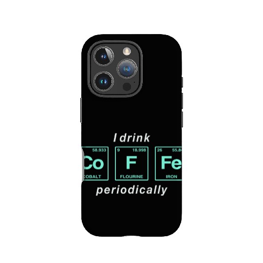 COFFEE - with elements of the periodic table IPhone Cases