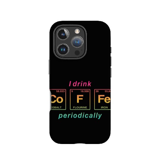 COFFEE - with elements of the periodic table IPhone Cases