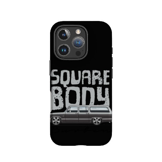 square body Light Silver IPhone Cases