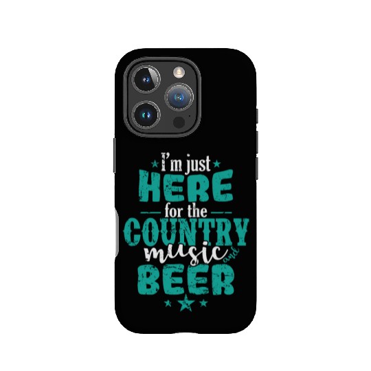 I'm just here for the Country Music and Beer USA IPhone Cases