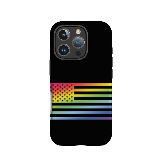 Stars And Stripes / Rainbow Flag (America) IPhone Cases