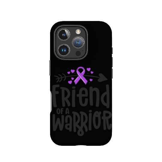 Friend Of A Warrior Purple Awareness Ribbon IPhone Cases