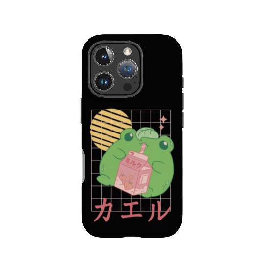 Strawberry Milk Frog Japanese IPhone Cases