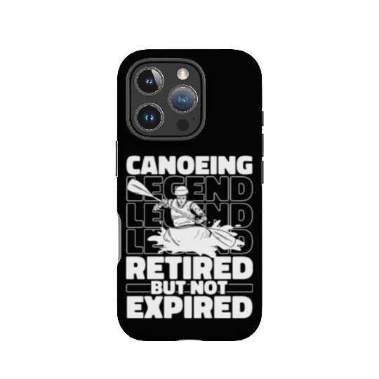 Canoe Canoeing Canoeist Retired IPhone Cases