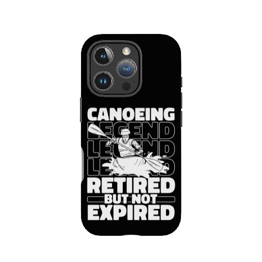 Canoe Canoeing Canoeist Retired IPhone Cases