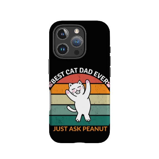 Peanut's Proud Cat Dad: The Best Dad Ever IPhone Cases