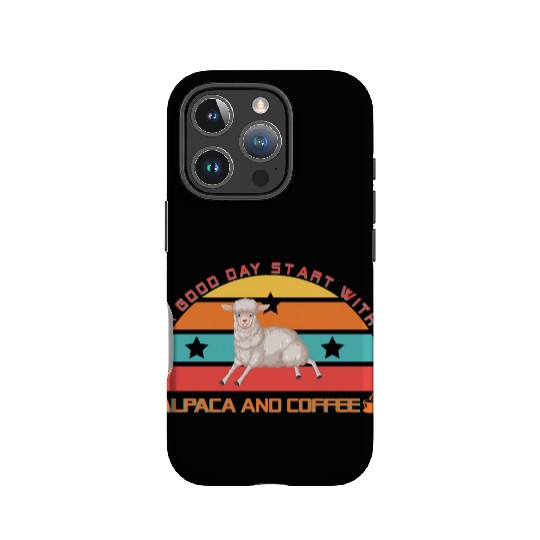 Alpaca and coffee IPhone Cases