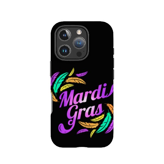 Purple Lettering For Mardi Gras IPhone Cases