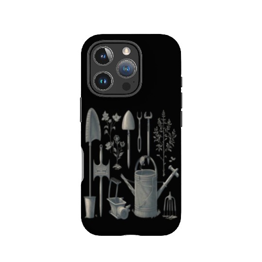 Florist Gardener Dad Grayscale Gardening Tools IPhone Cases