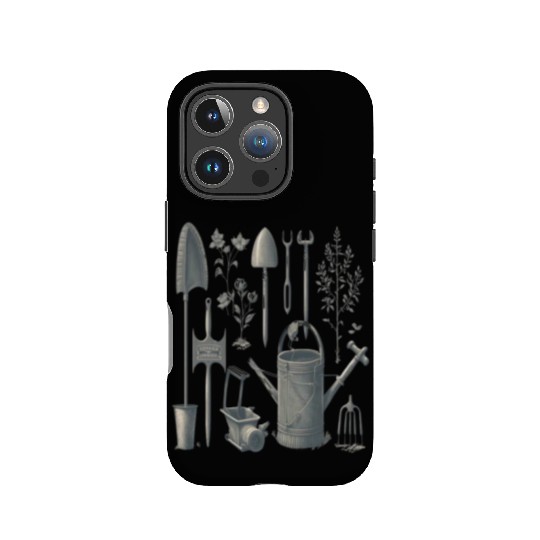 Florist Gardener Dad Grayscale Gardening Tools IPhone Cases