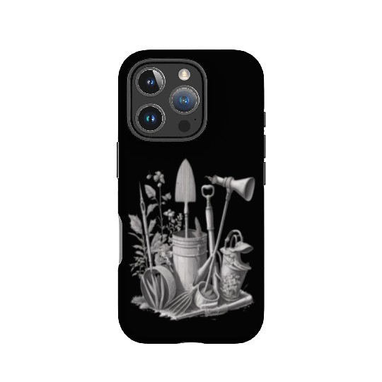 Florist Gardener Dad Grayscale Gardening Tools IPhone Cases