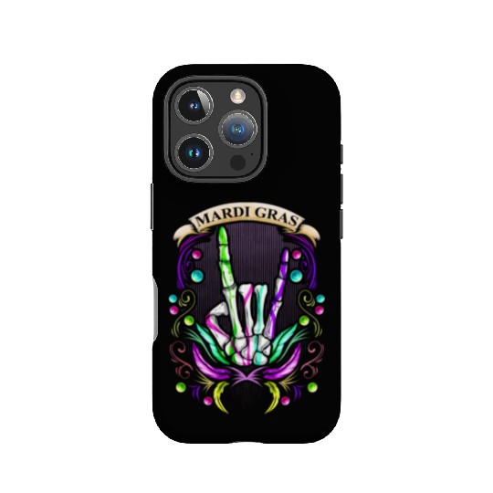 Rocking Skeleton Hand Showing Sign Of The Horns IPhone Cases