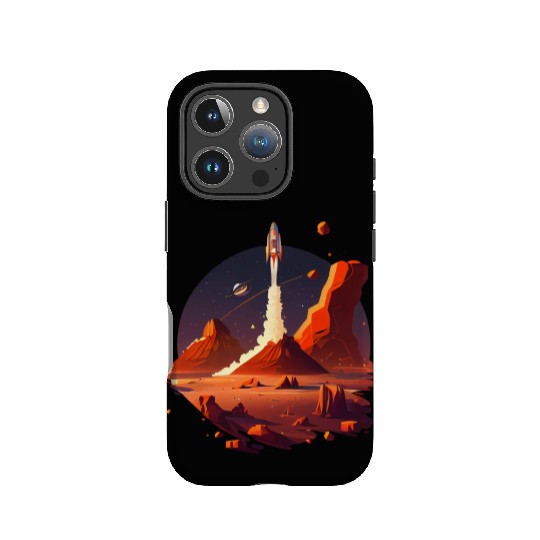 Vintage Space Science Mars Fiction Geek Solar IPhone Cases