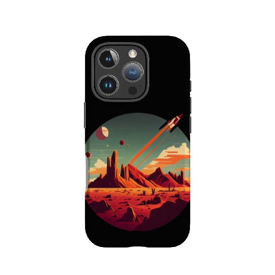 Vintage Space Science Mars Fiction Geek Solar IPhone Cases