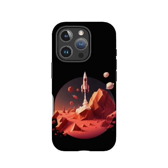 Vintage Space Science Mars Fiction Geek Solar IPhone Cases