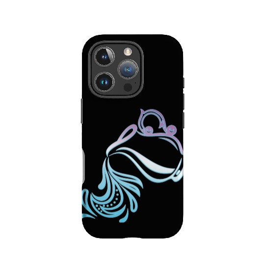 Aquarius Zodiac Air Sign Water Bearer Logo IPhone Cases