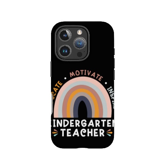 Educate Motivate Inspire Kindergarten Teacher IPhone Cases