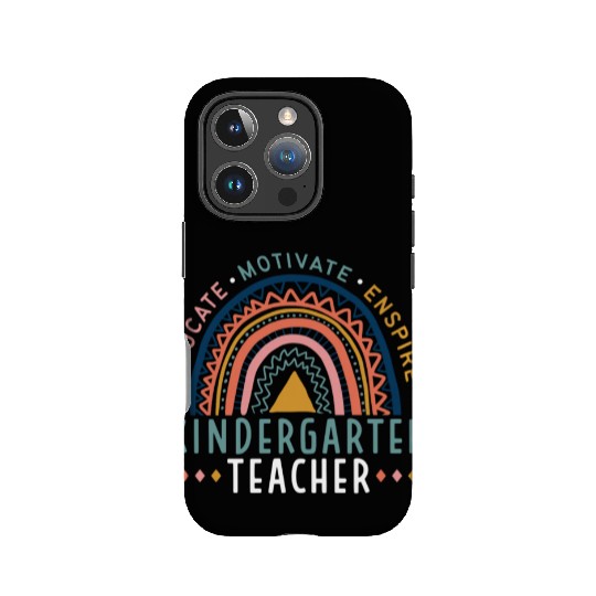 Educate Motivate Inspire Kindergarten Teacher IPhone Cases