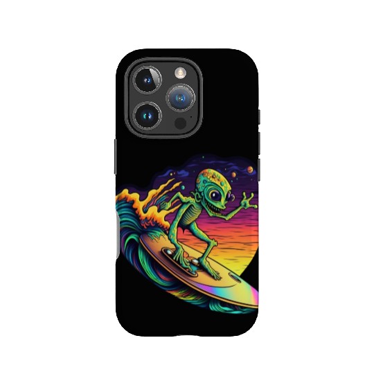Alien Surfing IPhone Cases