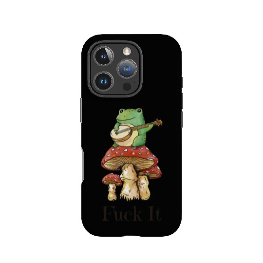 Cottagecore Toad Playing Guitar IPhone Cases