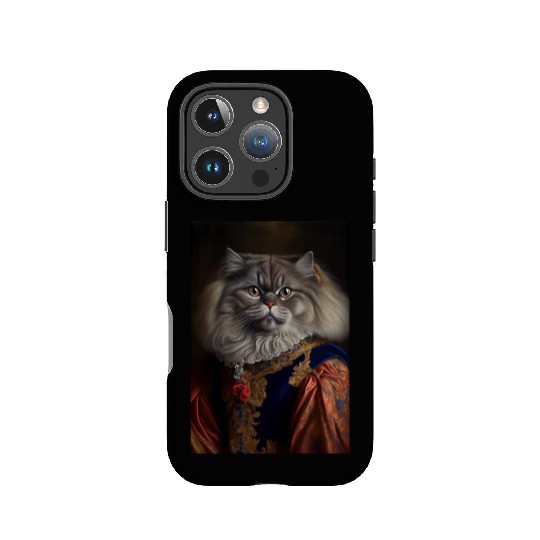 British Longhair King Cat Breed Portrait Royal Ren IPhone Cases