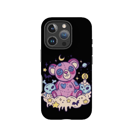 Scary creepy teddy bear Scary creepy teddy bear in IPhone Cases