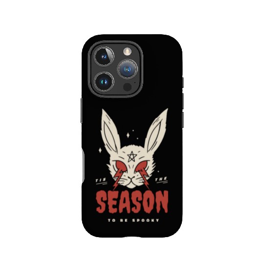 Spooky season scary bunny Spooky season scary bunn IPhone Cases