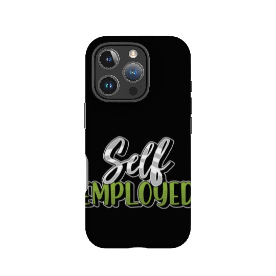 Self Employed Boss Freelancer Work Job IPhone Cases