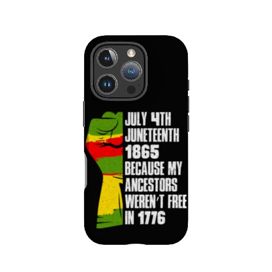 Juneteenth free since 1865 Black History US Africa IPhone Cases