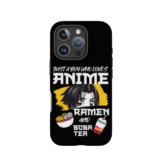 Just A Boy Who Loves Anime Ramen And Boba Tea IPhone Cases