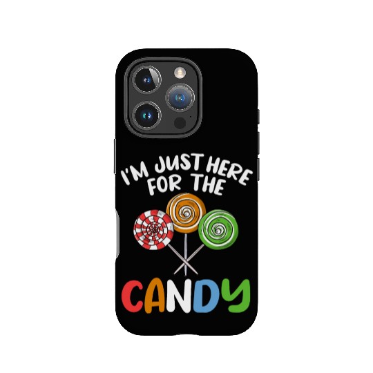 I'm Just Here For The Candy Lollipop Halloween Cos IPhone Cases
