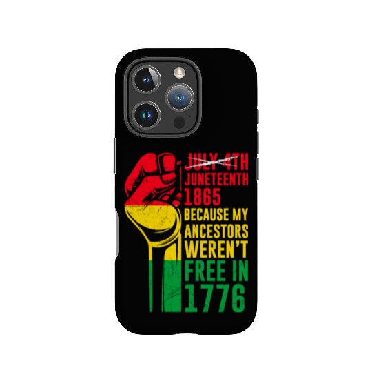 Juneteenth free since 1865 Black History US Africa IPhone Cases