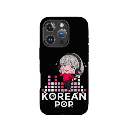 Kawaii Kpop Anime Finger Heart Korean Pop Chibi IPhone Cases