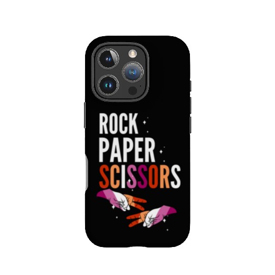 Rock Paper Scissors Lesbian LGBT Pride Lesbian IPhone Cases
