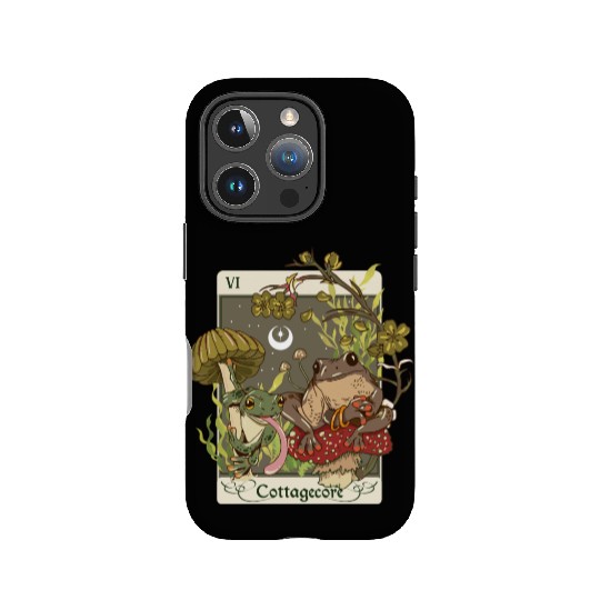 Swamp Mushroom Frog Cottagecore Tarot Card Aesthet IPhone Cases