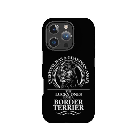 Border Terrier Guardian Angel dog quote IPhone Cases