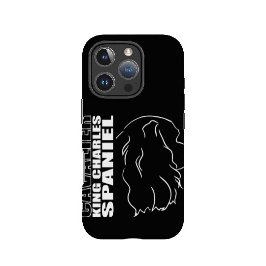 Cavalier King Charles Spaniel Profile dog mom IPhone Cases