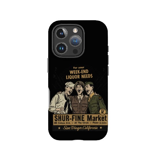 Vintage San Diego Liquor Store IPhone Cases