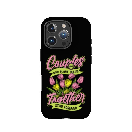Tulip Gardening Couple IPhone Cases